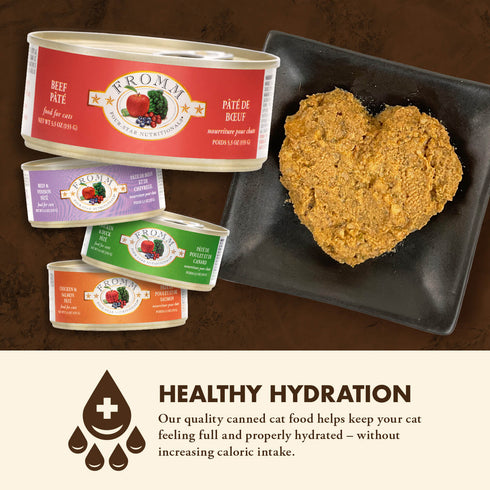 Fromm Four-Star Wet Cat Food - Beef Pâté - 5.5oz Can